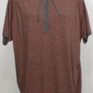 NWT EILEEN FISHER Ash Fine Merino Stripes Hooded Wedge Top PL