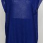 NWT EILEEN FISHER Adriatic Rayon Nylon Crinkle Diamond Tunic Top M