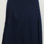 NWT RALPH LAUREN Navy Stretch Ponte Knit Godet Skirt 14 Blue