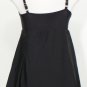 NWT SWIM SOLUTIONS Black Bow Front Swimdress Swimsuit 22W Tummy Control