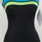 NWT IT FIGURES Black Color Block Swimsuit 10 D DD DDD E
