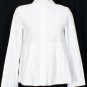 NWT EILEEN FISHER White Stretch Papercloth Jacket XS