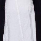 NWT EILEEN FISHER White Spring Linen Flared Skirt L