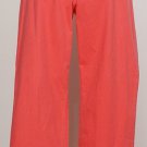 NWT EILEEN FISHER Strawberry Crop Pants 12 Washed Cotton Tencel Twill Red