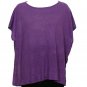 NWT EILEEN FISHER Plum Lt Fine Gauge Linen Knit Box Top L