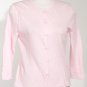 NWT EILEEN FISHER Pink Luxe Linen Pointelle Cardigan L
