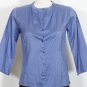 NWT EILEEN FISHER Periwinkle Washed Silk Taffeta Top PP