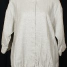 NWT EILEEN FISHER Natural Twinkle Linen Jacket 1X