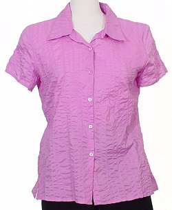 NWT EILEEN FISHER Hyacinth Texture Cotton Voile Top XS