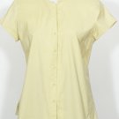 NWT EILEEN FISHER Grapefruit Stretch Papercloth Top L