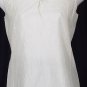 NWT EILEEN FISHER Bone Silk Crinkle Keyhole Shell S