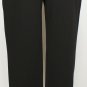 ST. JOHN Black Leather Trim Milano Knit Slim Ankle Alexa Pants 8 NEW