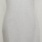 ST. JOHN Platinum Wool Blend Knit Houndstooth Sheath Dress 12 Gray Cream NEW