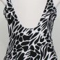 MIRACLESUIT Black White Go Boldly Sonatina Swimsuit 12 DD 12DD NEW