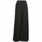 ST. JOHN Black Stretch Tropical Wool Wide Leg Pants 6 Emma Fit NEW