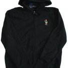 POLO RALPH LAUREN Black Full Zip Fleece Hoodie Athlete Bear M NEW