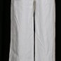 RALPH LAUREN White Linen Drawstring Straight Leg Pants 18W NEW