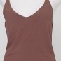 RALPH LAUREN Corozo Brown Matte Jersey Halter Sleeveless Top M NEW