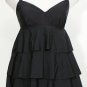 SWIM SOLUTIONS Black Tiered Ruffle Swimdress Swimsuit 22W Tummy Control NEW