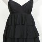 SWIM SOLUTIONS Black Tiered Ruffle Swimdress Swimsuit 22W Tummy Control NEW