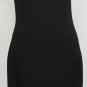 ST. JOHN Black Crystal Stud Trim Scoop Neck Wool Blend Sheath Knit Dress 6 NEW