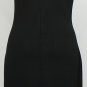 ST. JOHN Black Crystal Stud Trim Scoop Neck Wool Blend Sheath Knit Dress 6 NEW
