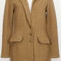 RALPH LAUREN Brown Herringbone Wool Blend Knit Long Jacket Coat XL NEW