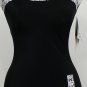 IT FIGURES Black Tango Geometric Retro Sheath Swimsuit 10 D DD DDD E White NEW