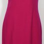 ST. JOHN Berry Boucle One Shoulder Evening Wool Blend Sheath Dress 10 Red NEW