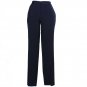 RALPH LAUREN Navy Stretch Wool Twill Slim Edita Pants 12 Slimming Fit Blue NEW