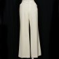 RALPH LAUREN Cream Stretch Wool Twill Modern Flare Jacie Pants 14 Slimming Fit