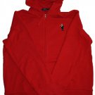 POLO RALPH LAUREN Men Red Full Zip Fleece Hoodie Tuxedo Bear S NEW