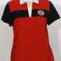 RALPH LAUREN Red Black Stretch Cotton Signature Logo Polo Top XL NEW Colorblock