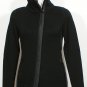 NWT EILEEN FISHER Black Merino Wool Knit Parka Trim Jacket XS