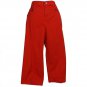 RALPH LAUREN Red Stretch Cotton Twill Zip Pocket Cropped Pants 14 Golf NEW