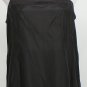 NWT EILEEN FISHER Black Silk Habutai Lace Trim Cami M