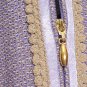 ST. JOHN Amethyst Purple Ivory Cream Boucle Wool Blend Knit Skirt Suit 10 NEW