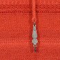NWT RALPH LAUREN Red Laced Neck Textured Stripe Cotton Knit Top XL
