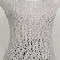 NWT EILEEN FISHER Silver Sequin Chainmail Mesh Tank Top PL