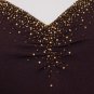 DANA BUCHMAN Truffle Brown Beaded Knit Top XL