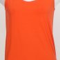 NWT EILEEN FISHER Firefly Viscose Jersey U-Neck Shell PP Red Tapered Hem