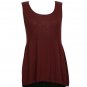 NWT EILEEN FISHER Cranberry Washable Wool Rib Release Shell XS