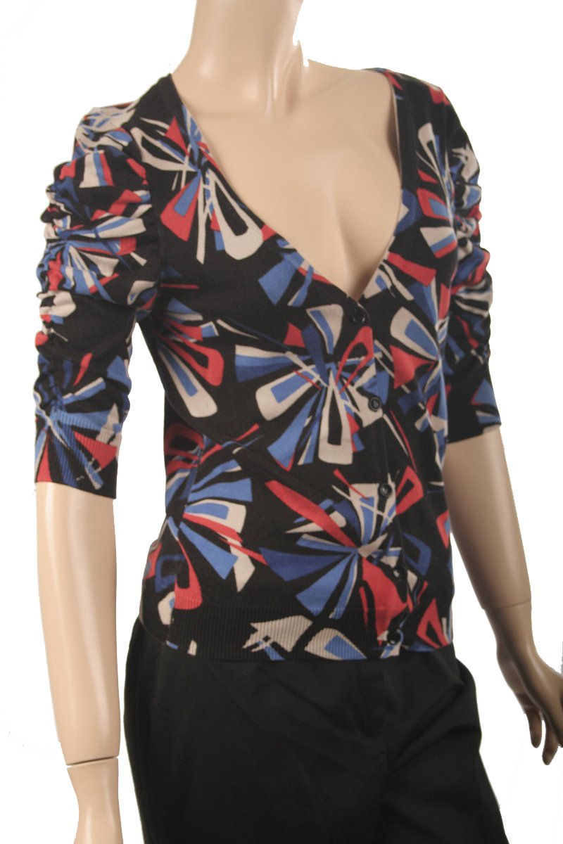 Nine West NEW Multi Black Cardigan Sweater SZ XS $89