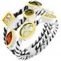 NEW White Gold 14k Gold Cable Style CZ Ring