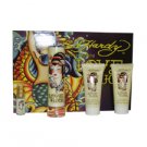 Ed Hardy Love & Luck Christian Audigier 4 pc Gift Set