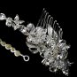 Silver Swarovski Crystals Side Ornament Bridal Headband