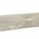 Ivory Satin Braided Strap Evening Handbag Purse