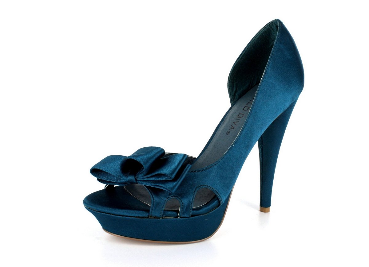 teal lace up heels