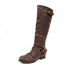 NEW Womens Brown Tall Riding Boots Shoes