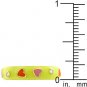 NEW 14k Gold Yellow Enamel Red Enamel Hearts Ring
